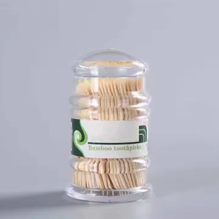 Premium Quality 65mm bamboo disposable toothpicks custom bamboo wooden mini flavored toothpicks