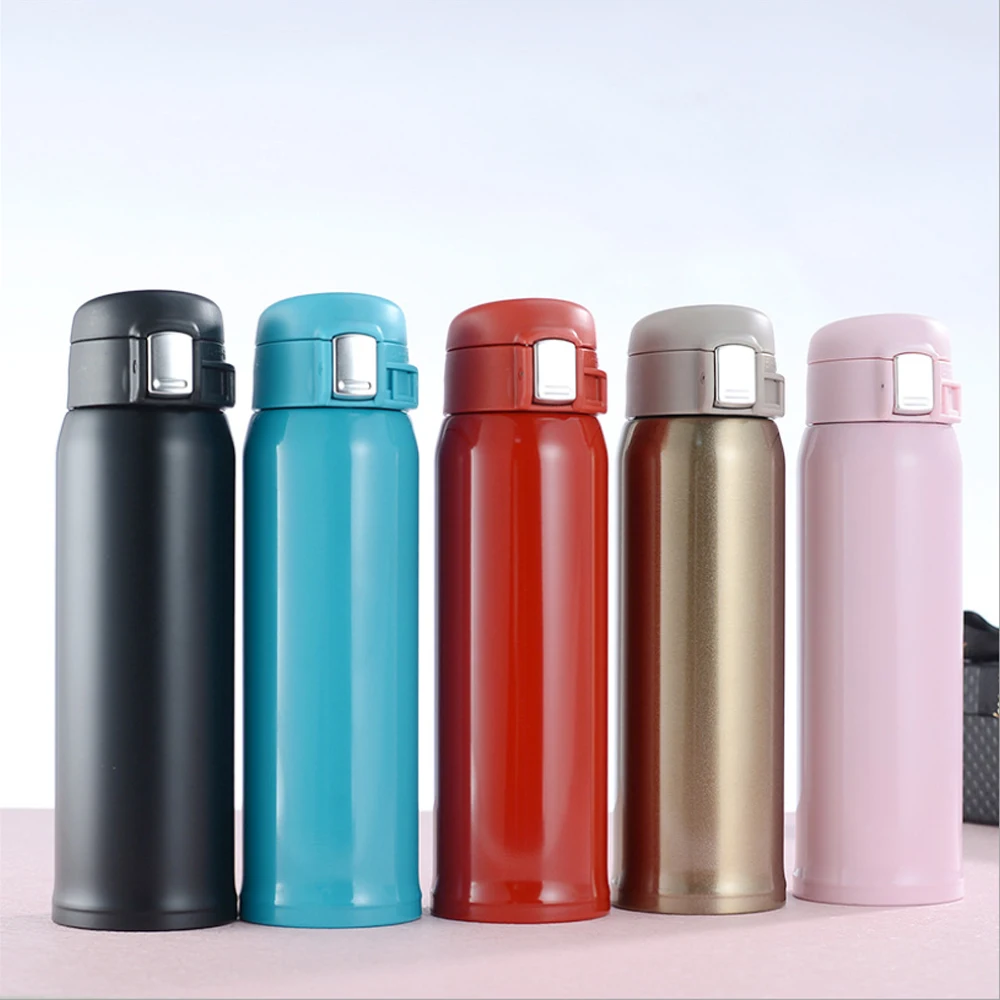500ml Stainless Steel Double Wall Sport Water Bottle Vacuum Flask Pot Insulated Thermos
