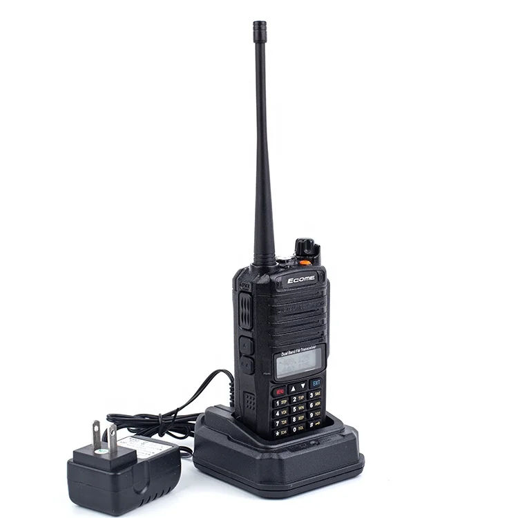 Длинный диапазон Ecome ET-300 ham двухстороннее радио двухдиапазонный ip67 Водонепроницаемый иди и болтай walkie talkie