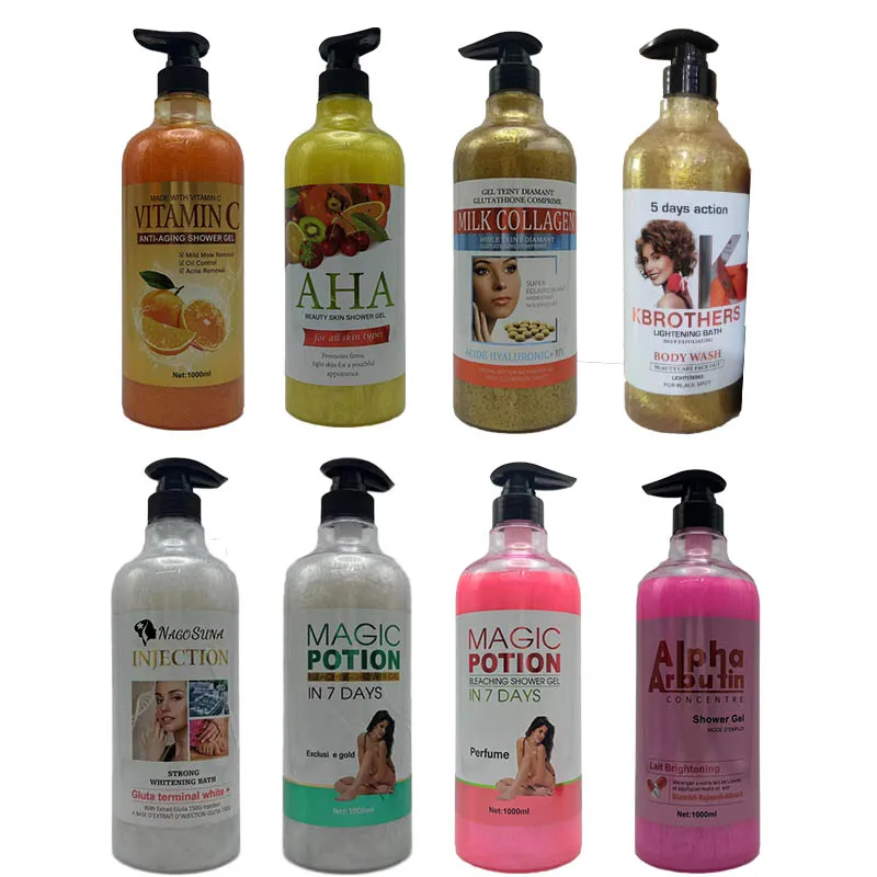 Oem natural flower body bath care shower gels womens body wash gel soothing floral shower gel for black skin