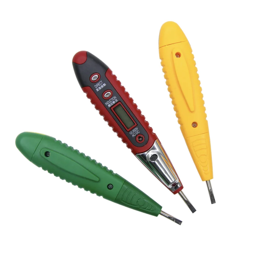 Breakpoints Electric Measuring Pen LED Digital Intelligent Induction Test Pencil Electrician AC DC Tester Electrical Screwdriver