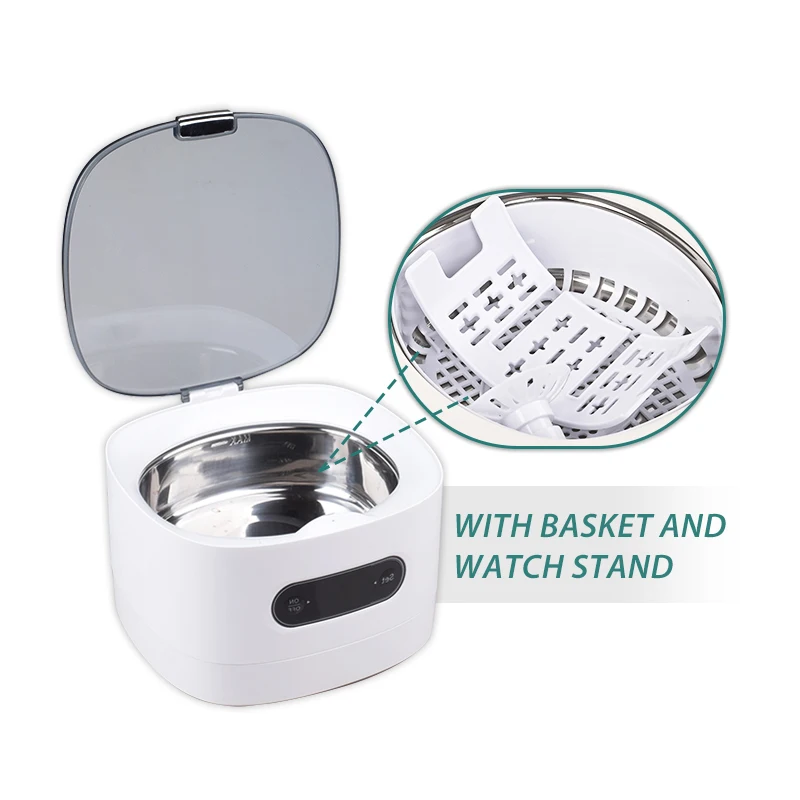 Electric Home Use Cleaning Jewelry Dental Pod Glasses Ultrasonic Cleaner Machine