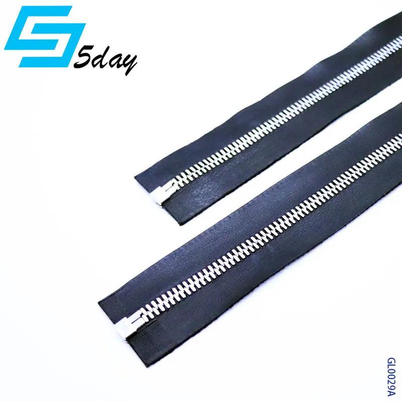 
5# 8# High Quality Cusomized Zipper Pull Genuine Leather Tape Metal Zipper for Handbags 