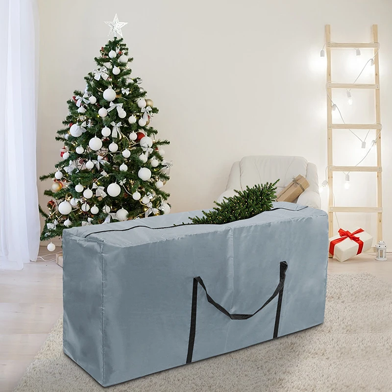 Wholesale Grey Christmas Tree Storage Bag Dustproof Cover Waterproof Clothes Furniture Storage Bags