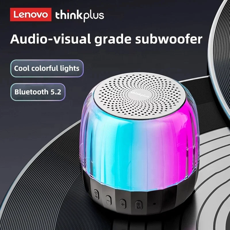 Original Lenovo K3 Plus outdoor RGB subwoofer speaker gaming BT TWS wireless mini portable speaker supports TF memory card