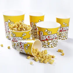 Wholesale disposable custom takeout restaurant food packaging popcorn french fries takeaway fried chicken paper bucket