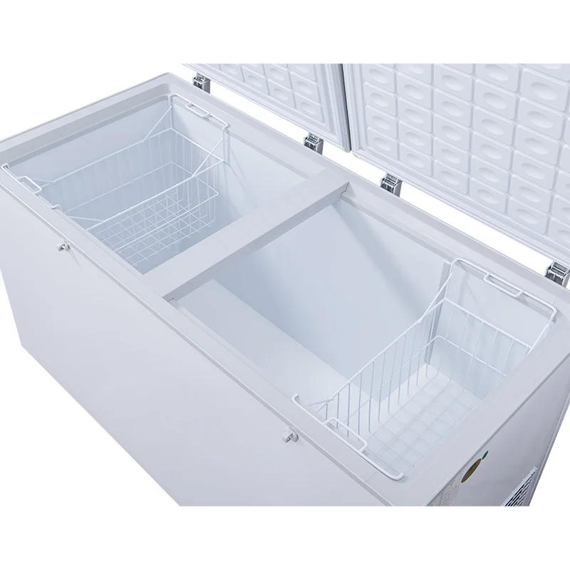 Supermarket Refrigerator and freezer Commercial Ice Cream Double door chest deep fridge Freezer