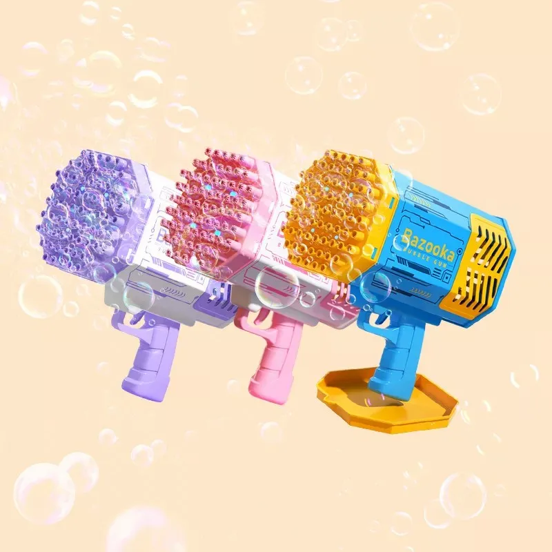 Electric super large volume Gatling machine blower maker automatic bubble gun for child