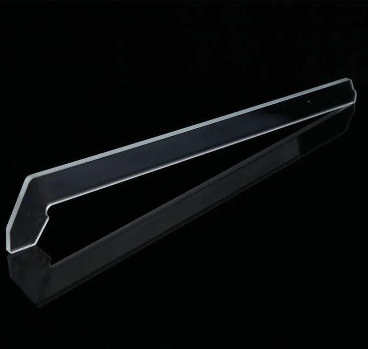 Custom irregular clear laser cut to size tempered glass