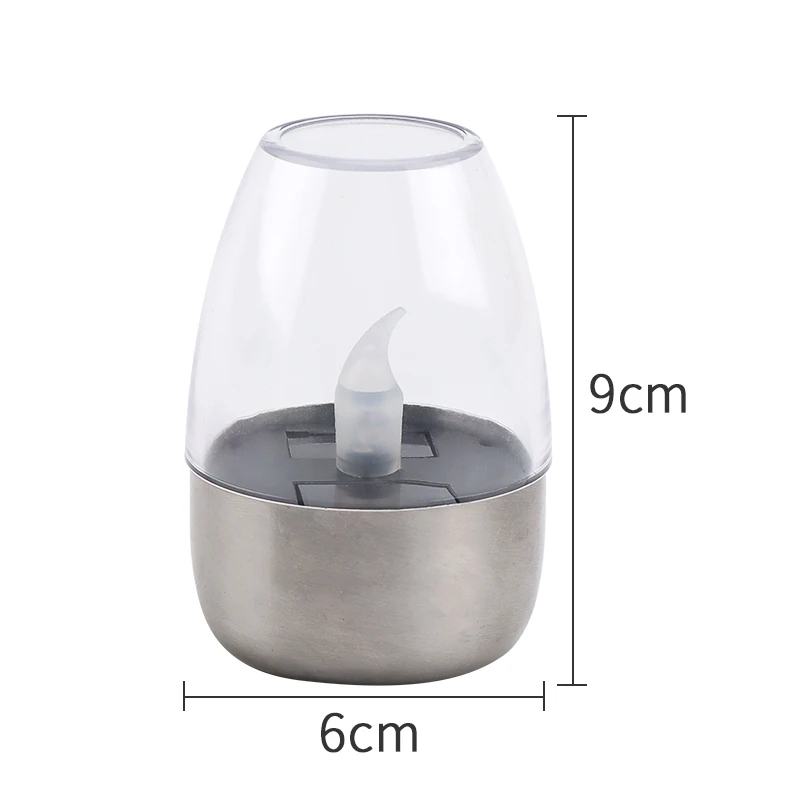 Wholesale Solar Powered LED Flameless Candle Tea Lights Home Decoration Table Candlelight Sensor Waterproof LED Candle Light