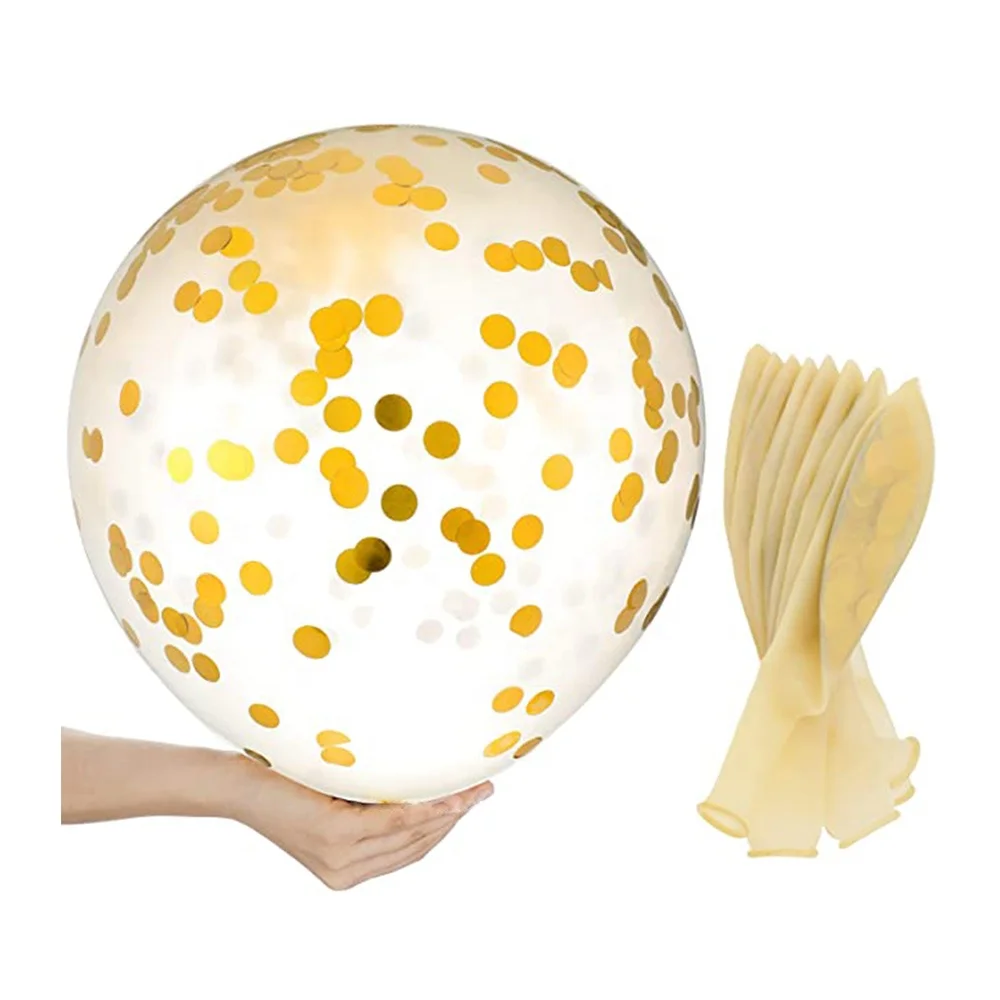 Large Party Decoration 18 inch Latex Stuffing Confetti Balloon Transparent Clear Ballon for Stuffing