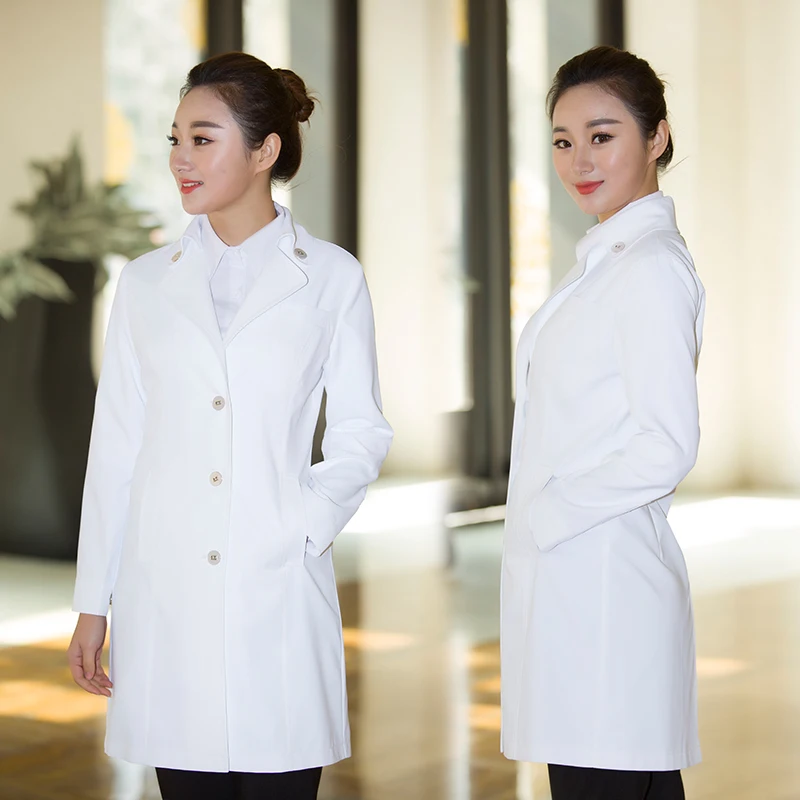 
 Корейская версия пластической хирургии Корейская Больничная Полуперманентная Татуировка косметологическая рабочая одежда белое пальто с длинным рукавом доктор Доктор  