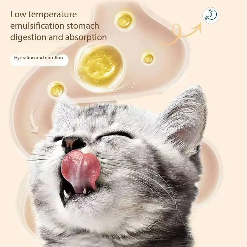 Wholesale  pet Snacks Nutrient Cat Strips Adult Fresh Fluid Wet Grain Calcium Supplement Cat Treats