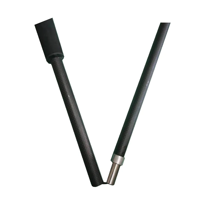 120g Unltralight Carbon Fiber Titanium Trekking Pole Pull String Rope Locking Pole Walking Hiking Stick Trail Running Pole