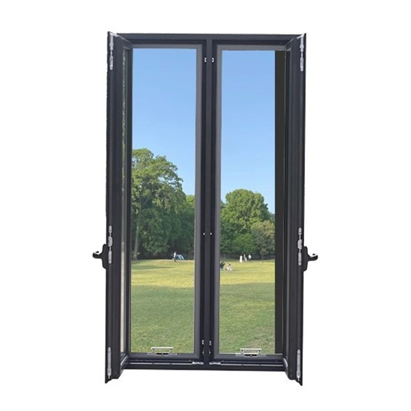 Cheap price wholesale modern style aluminum frames inside casement windows with stainless steel mesh