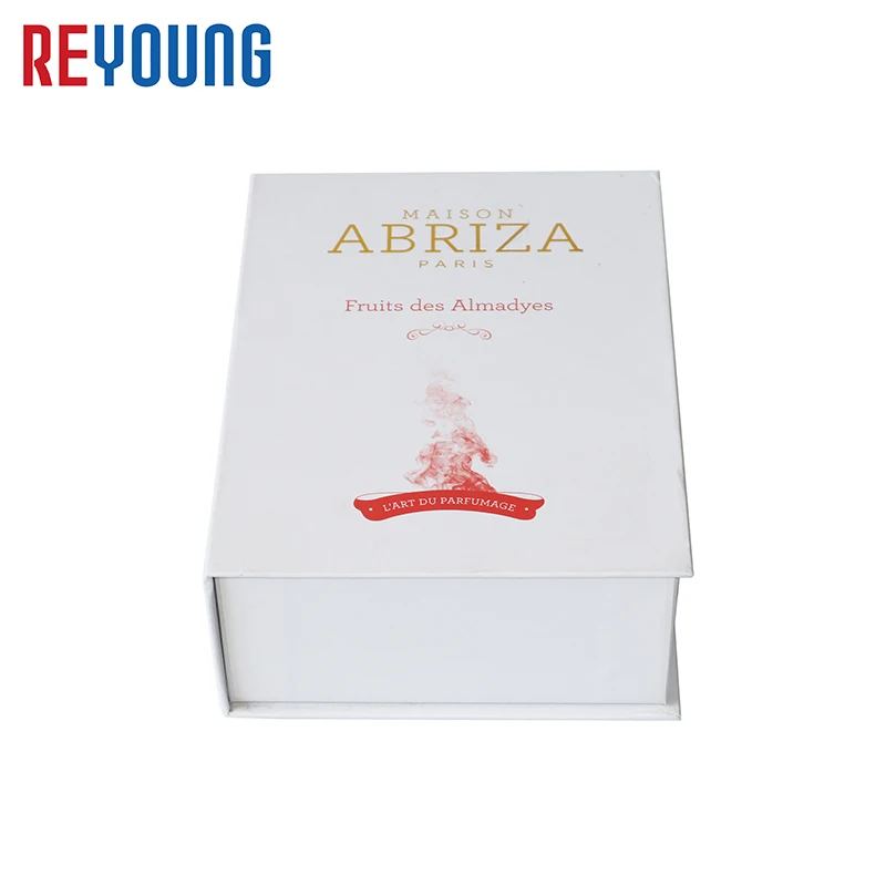 Custom Book Shape Magnetic Lid Cardboard Fragrance Packing Pox Luxury Packaging For Perfume Bottle With EVA Insert