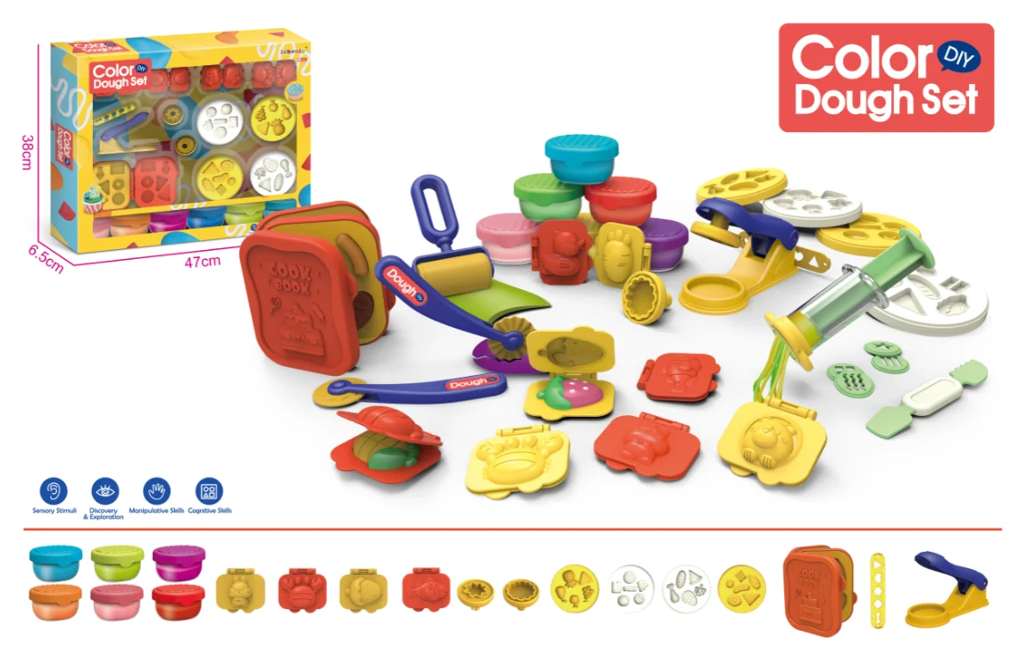 Eco-friendly Kids diy intelligent Manufacturer Factory Modeling Air Dry Clay Tool slime Plasticine Kids Play Dough Set