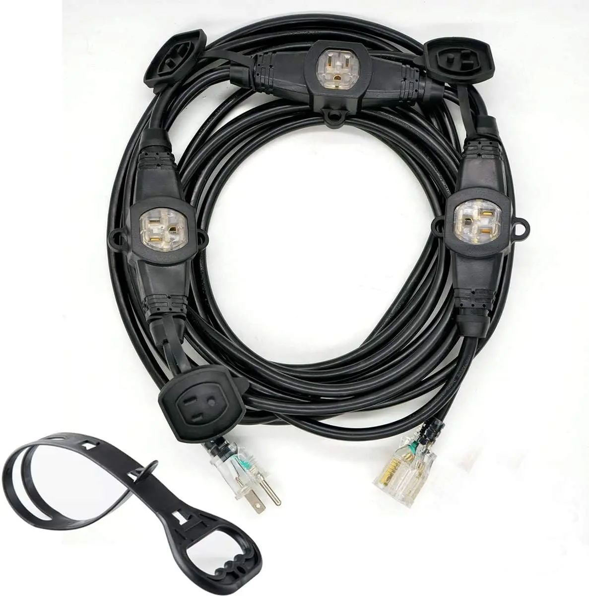 Industial Electric Heavy Duty Universal Multiple Outlets  25ft 50ft 12/3 14/3 16/3 Extension Cord