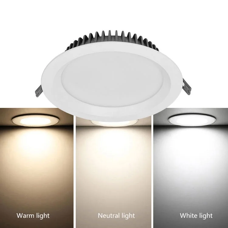 High Quality 7w 9w 12w 18w Ceiling Recessed Round Spotlight SMD Down Light Hotel Commercial Led Downlight