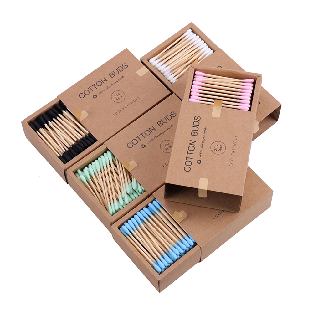 Qtips Bastoncillos De Algodon Batuffolo Di Cotone Bamboo Cotton Buds Cotton Swab