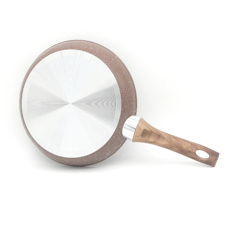 Marble Nonstick Frying Pan with Heat Resistant Bakelite Handle Granite Induction Egg Skillet Dishwasher Safe