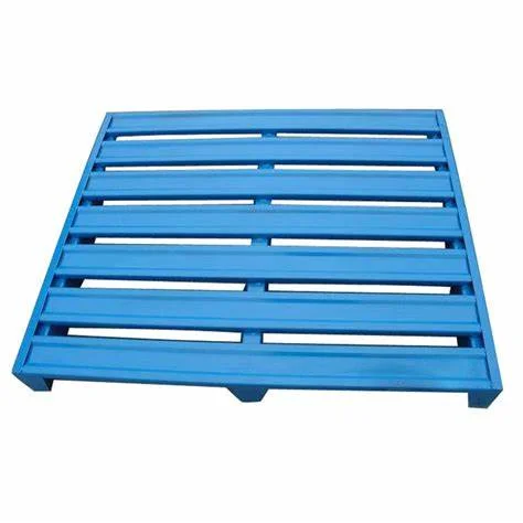 Warehouse Q235 Steel Pallet Standard Size Metal Galvanized Factory Heavy Duty Steel Pallets For Sale