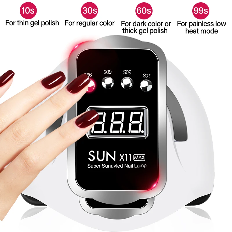 Best Selling SUN X11 MAX Portable Professional Material Nail with 66pcs LEDS Manicure Light uv Led Nail Lamp