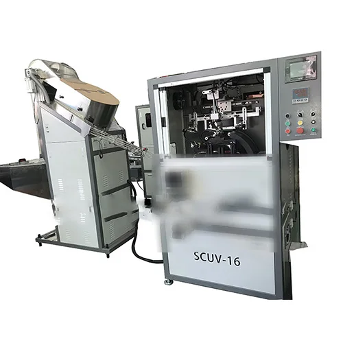 Automatic UV Screen Printer on Aluminum Sidewall and Top SCUV-16B