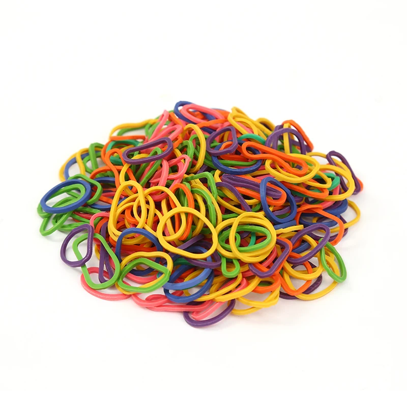 Hot Sales 100g/Bag Limited Time Special Offer Factory Stock High-Quality Small Colorful Rubber Bands Multi-Purpose