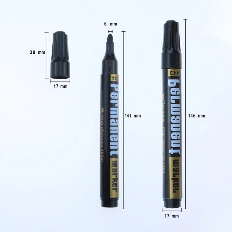 High quality loose packaging non-toxic permanent oily ink marker pen