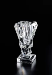 handmade square home accessories vase plant hydroponic clear crystal k9 vase