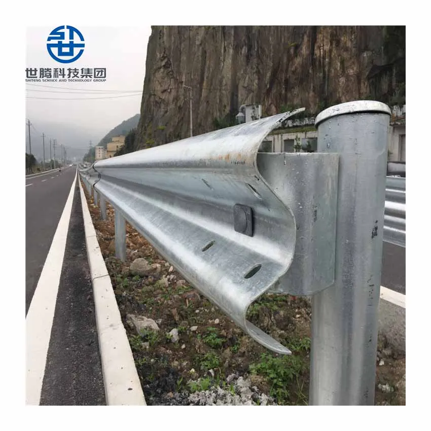 Hot Dipped W Beam steel metal guardrail crash barrier guardrail post highway guardrail price