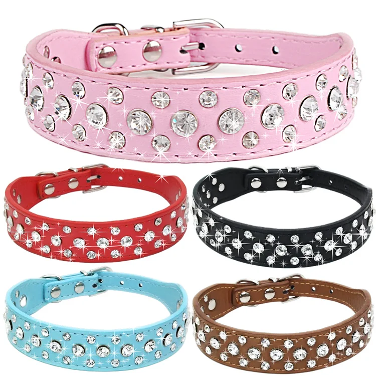 OKKPETS hotsale golden supplier waterproof bling dog diamond collar in stock adjustable flash crystal dog collar