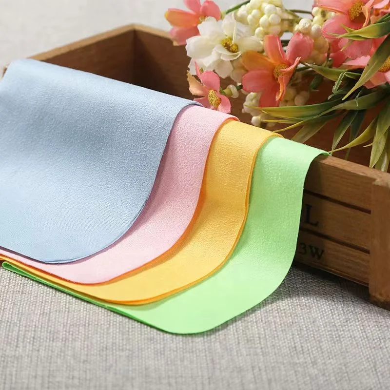 glasses cloth microfiber lens custom printed Embossed logo eye glasses screen watch cleaner cloth