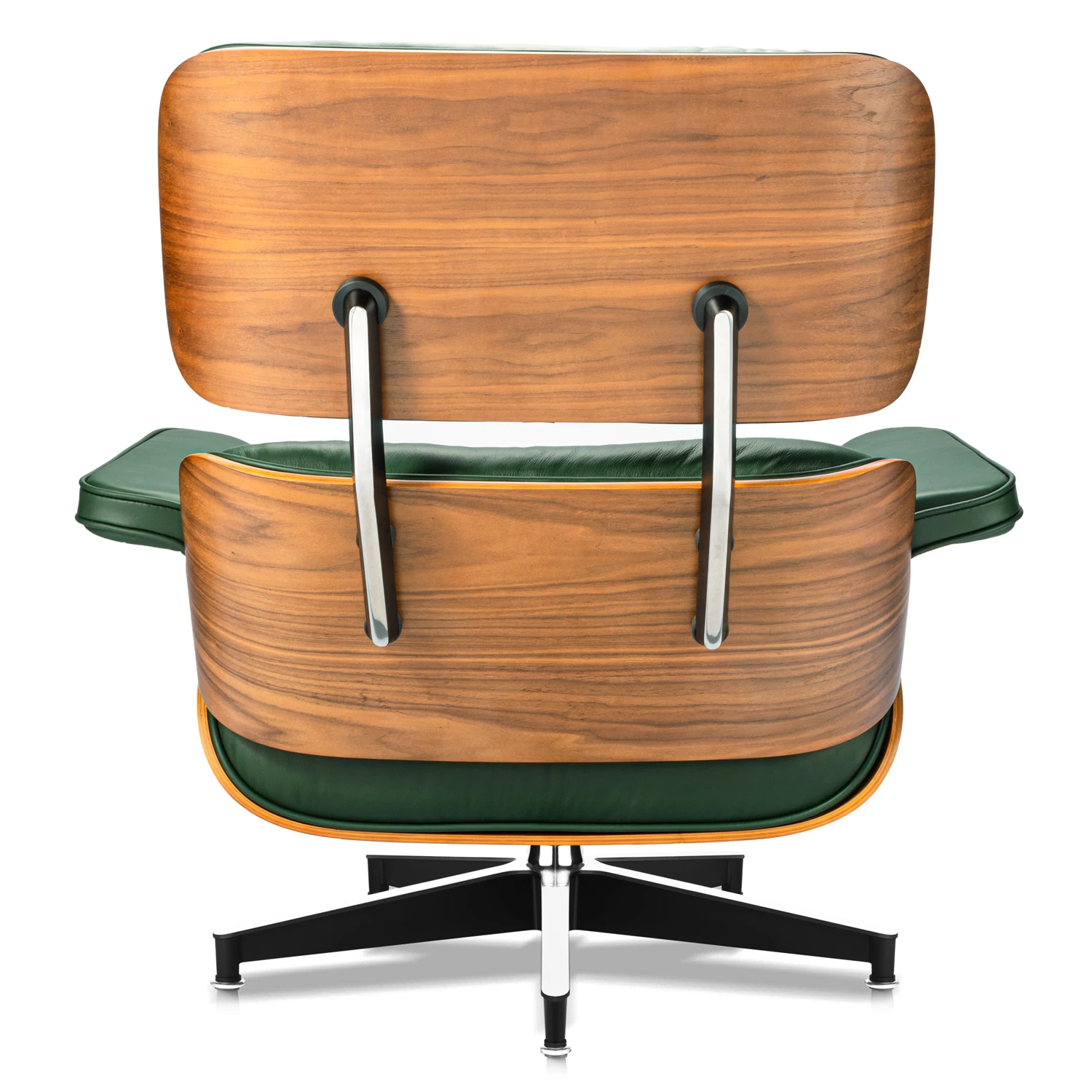 
Euramerican Style Retro Living Room Leisure Black Genuine Leather Sofa Chair Modern Eam Lounge Chair 