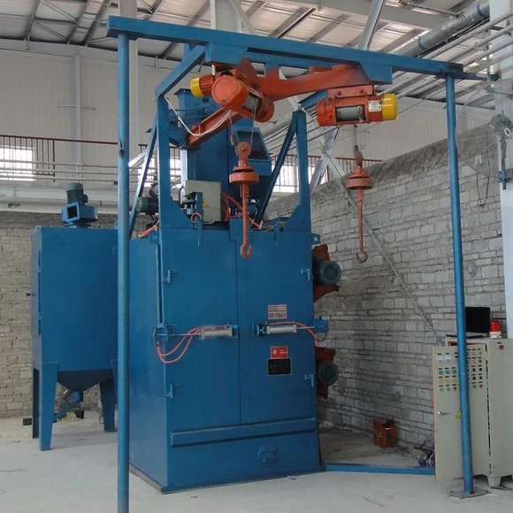 Hook type shot blasting clear machine