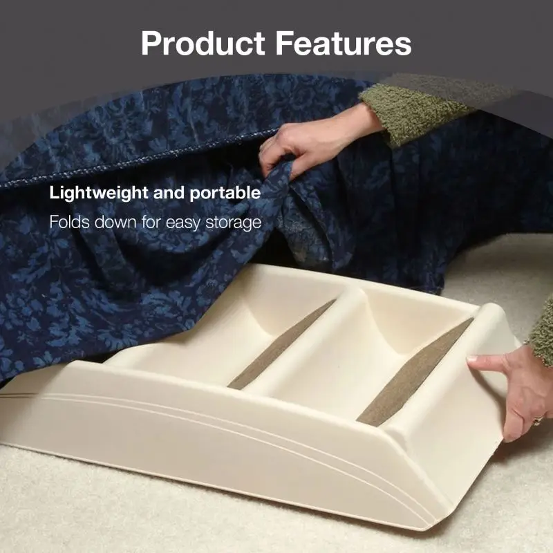 Non-skid Pet Furniture Durable Folding Dog Stairs Dog Steps for High Beds Plastic Pet Dog Stairs