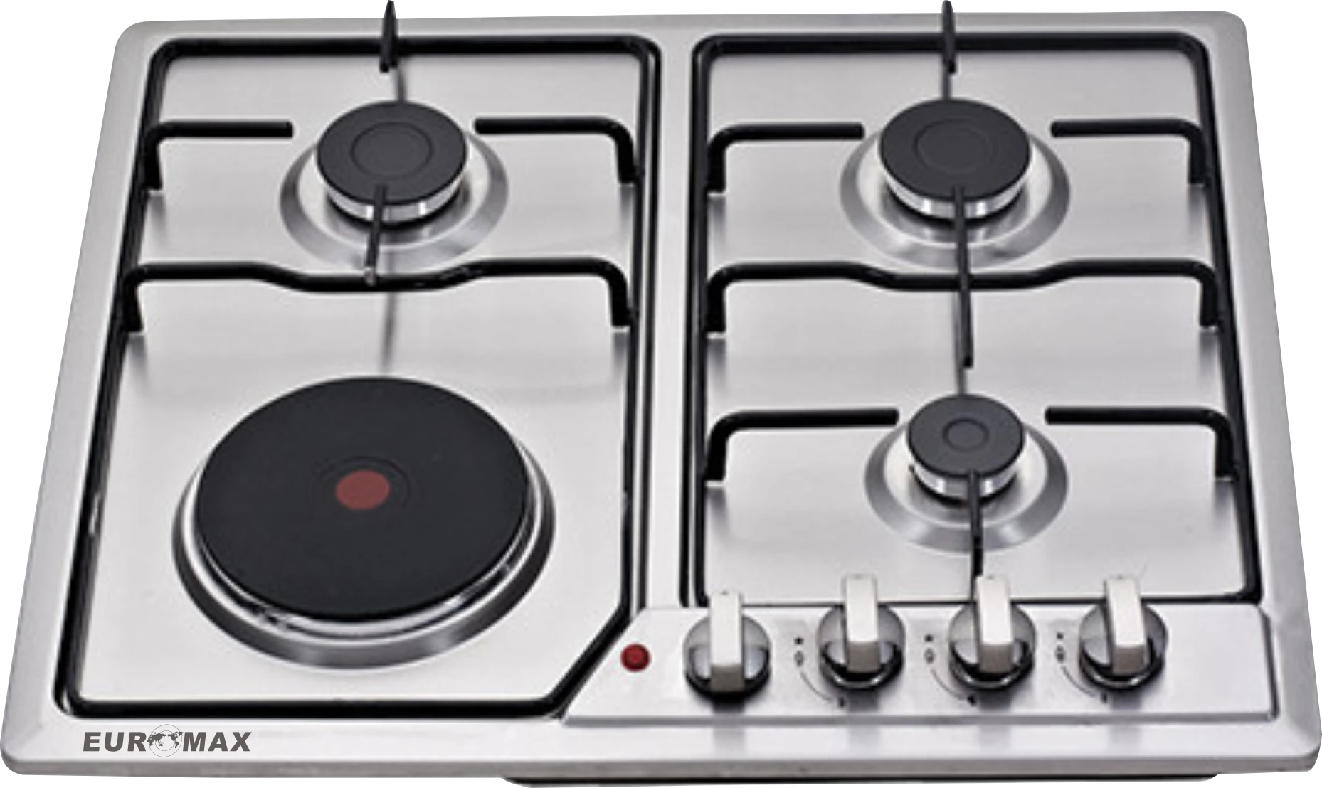 Hot selling household stainless steel gas hob 3 gas 1 electric burner
