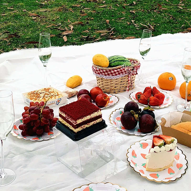 Customize Special Shaped Baby Shower Birthday Party Table Decoration Party Tableware Set Disposable Paper Plates