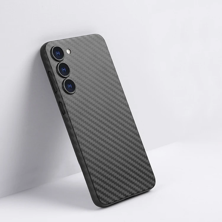 Super September Thin for Samsung S23 Case Lightweight PP Carbon Fiber Pattern Case Anti Scratch for Galaxy S23 Carbon Cover