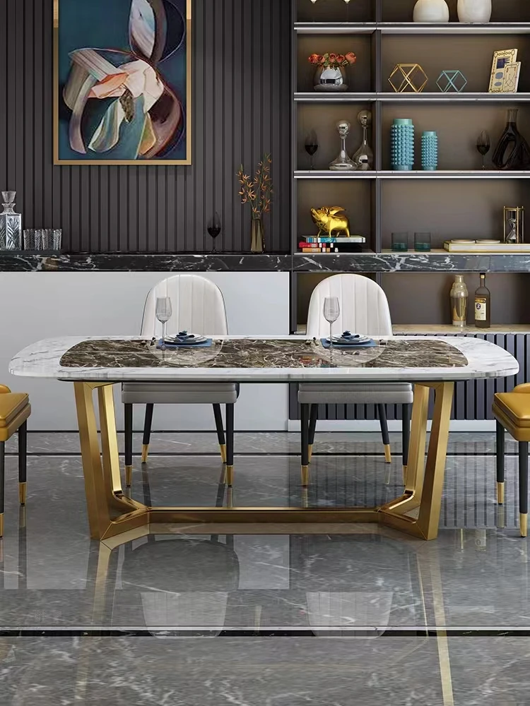 China Home Furniture Luxury Comtempary Marble Dining Table