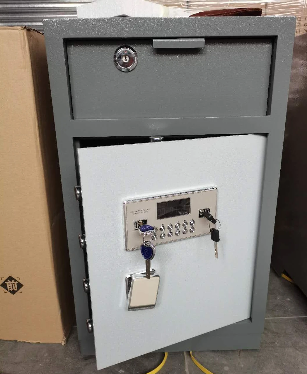2022 GEMSAFE electronic burglarproof drop safe with great designed slot factory price coffre fort