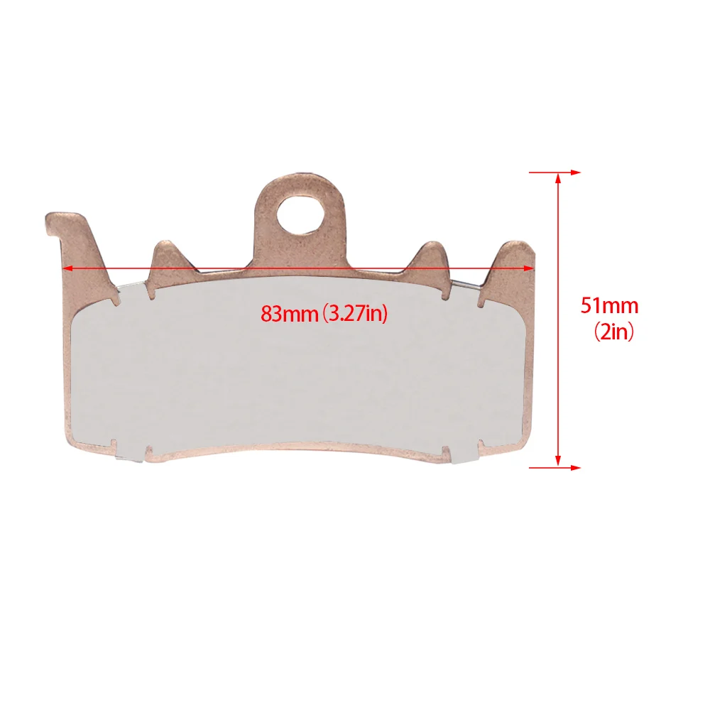 KYY-GM630 бесшумные медные спекания тормозные колодки 1 пара для переднего CFMOTO 450R Qianjiang Chase/Race 600