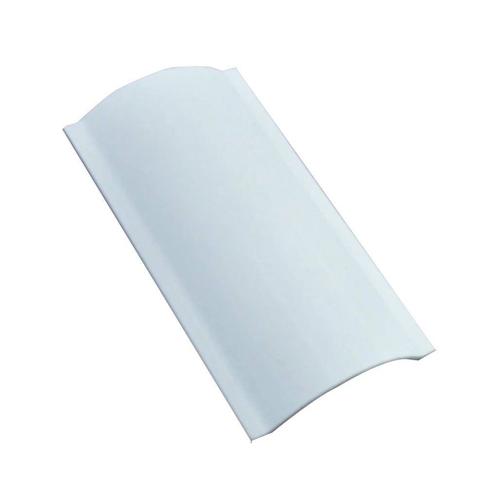 White PVC Rigid Extrusion Profiles Foam PVC Fillet Edging Chamfer Strip