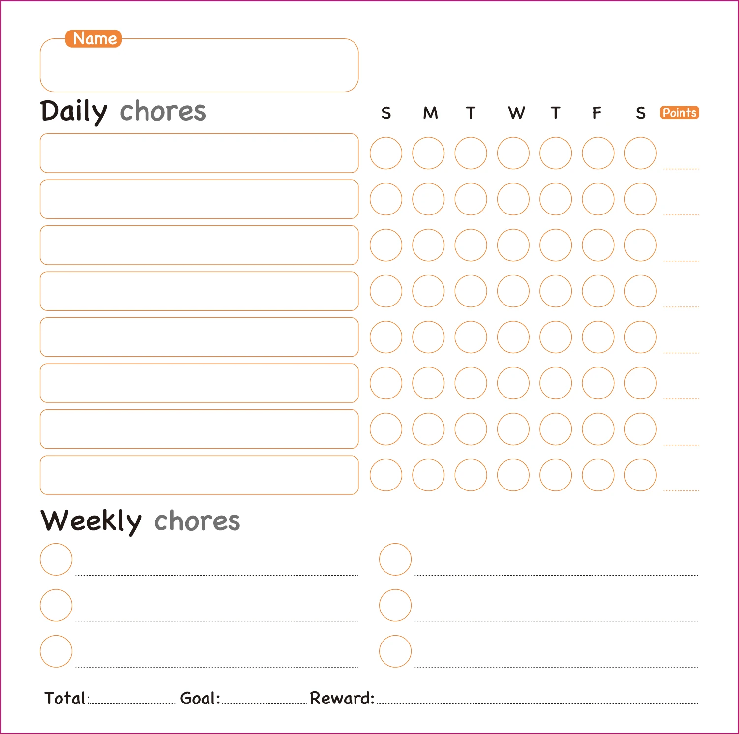 3Pcs Magnetic Dry Erase Board Behavior Chore Chart 10 Markers Reward Custom for Family Kids Daily Responsibility