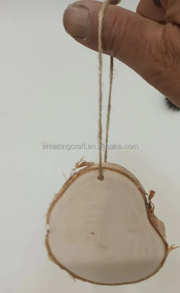 Round Wood Slice Birch Natural Unfinished with Tree Bark for DIY Crafts,Rustic Home Decor