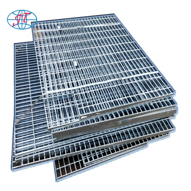 hot dip galvanized storm drain cover steel grating mesh 32x5 30x3 25x3 with factory price