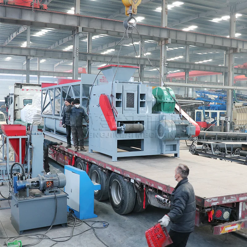 High Production Long Briquette Burning Coal Powder Briquetting Machine Press Machine Manufacturing