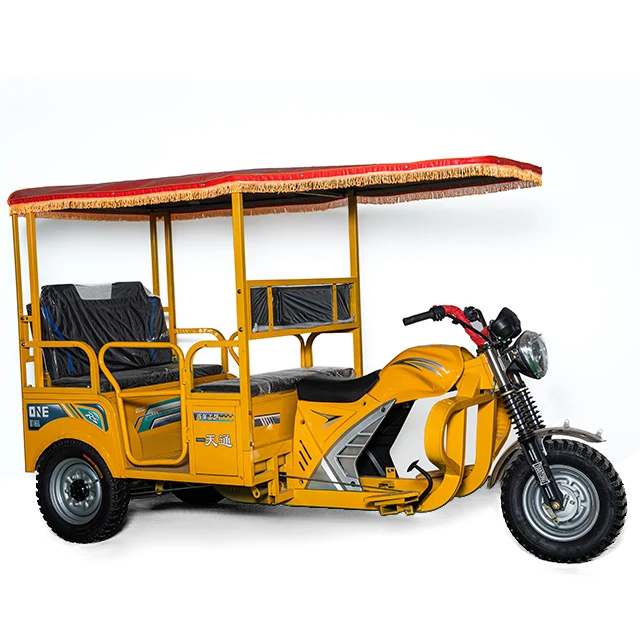 Factory Best Quality Low Price New 6 Seats Rickshaw For Sale India Market Hot Sale Gasoline Tricycle Rickshaw