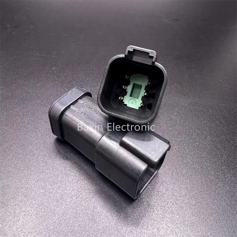 DT04-6P-EP13 deutsch Auto Connector 6PIN with pins assembled REC 6P  BLK BUSBAR 1X6 NICKEL